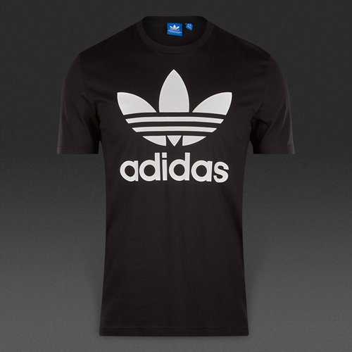 Adidas Originals Trefoil Logo Tee Black / White for Men
